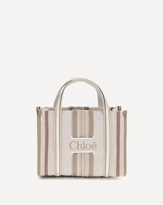 Chlo&eacute; Small Woody Loop canvas Tote Bag Female UNI