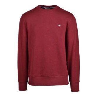 GANT Sweatshirt met ronde hals - Heren - Sweatshirts & Hoodies - Rood - Maat: S Katoen