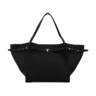 Tod's Tods, Tote Bags, female, Black, Size: ONE SIZE Handbags