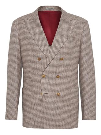 Brunello Cucinelli Wool And Silk Double-Breasted Jacket