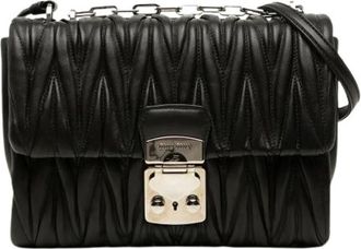 Miu Miu Pre-owned Matelass&eacute; Nappa Shoulder Bag - - Pre-owned - Donna - Nero - ONE SIZE