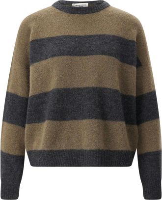 Max Mara Gebreide trui met ronde hals - Dames - Truien - Veelkleurig - Maat: S Wol