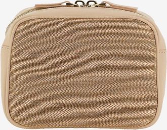 Fabiana Filippi Mini-Kameratasche aus Leder mit Perlen