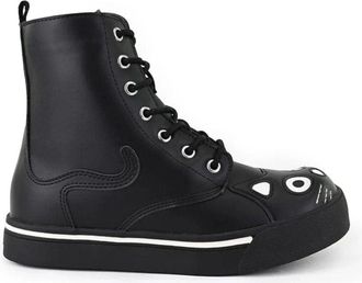 T.U.K. Kitty Faux Leather Combat Sneaker Boots