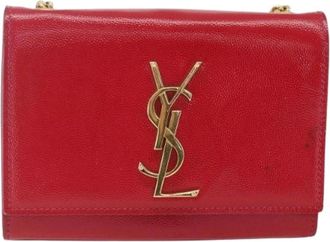 Saint Laurent Pre-owned Cross Body Bags, female, Red, Size: ONE SIZE Pre-owned Classic monogram crossbody bag