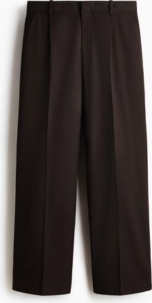 H&M Elegante Hose in Loose Fit - Brown