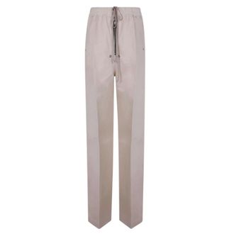 Rick Owens Straight Trousers, female, Gray, S, Wide Leg Trousers