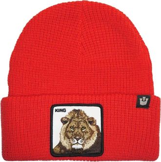 Goorin Brothers lion-embroidered beanie