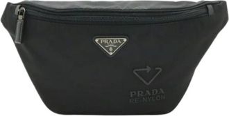 Prada Pre-owned Belt Bags, female, Black, Size: ONE SIZE Pre-owned Vintage Pouch Sling Bag