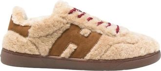 Hogan Coole Sneakers - Dames - Sneakers - Beige - 39 EU - Leer - Schoenen