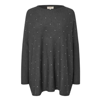 Masai Ronde hals gebreid - Dames - Truien - Grijs - Maat: XL