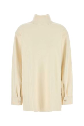 Jil Sander Cream Wool Blend Blouse