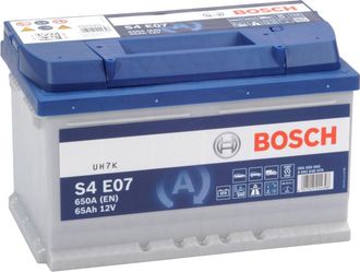 Bosch Bater&iacute;a De Coche Start Stop Efb 65ah 650 A En Bosch S4e07
