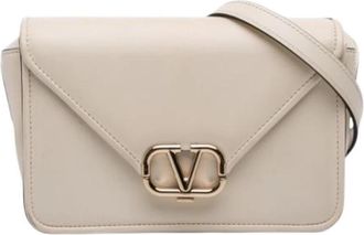 Valentino Pre-owned Crossbody Bag - Dames - Vintage Schoudertas - Beige - ONE Size - Vintage