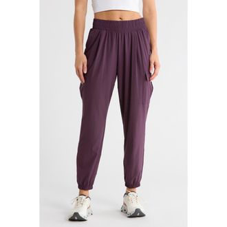 Apana Villa Cargo Joggers in Plum Perfect at Nordstrom Rack, Size X-Large