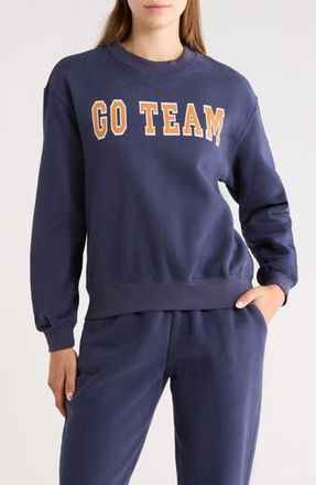 90 Degree by Reflex Varsity Vault Fleece Graphic Sweatshirt in Naval Academy at Nordstrom Rack, Size X-Large