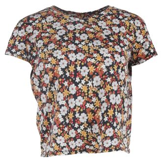 Sandro Sandro Floral-Print T-Shirt in Multicolor Cotton