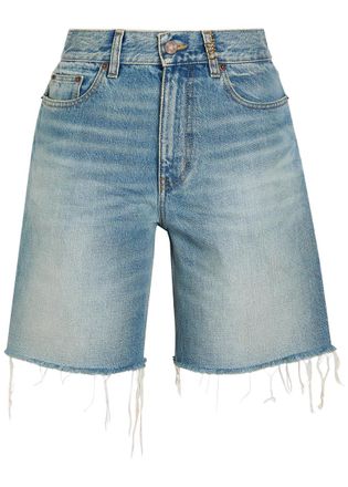 Chlo&eacute; Frayed Denim Shorts - 27 (W27 / UK8-10 / S)