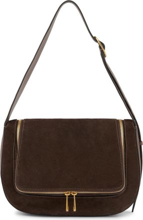 Anya Hindmarch Vere Suede and Leather Shoulder bag - Brown - One Size