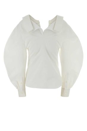 Givenchy Bw61k21642 100 White Exterior: Cotton Camicie Shirt