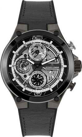 Jacques Lemans 1-2150A Mens Manchester Watch - Black - One Size