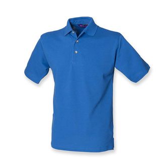 Henbury Classic Heavy Pique Polo Shirt : Color - Royal : Size - XXL