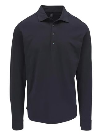 Wahts Edwards long-sleeve polo shirt - Blu