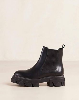 Alohas Womens Berenice Leather Ankle Boots In Black