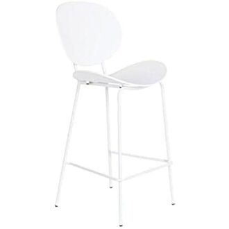 DKD Home Decor Stool - DKD HOME DECOR - Black Metal White - 52.5 x 49 x 104 cm - Polypropylene - Contemporary Design
