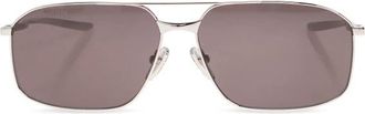 Balenciaga Rechthoekige Zonnebril - Heren - Zonnebrillen - Grijs - ONE Size - Accessoires
