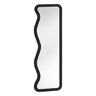 Dmora Espejo Bissonen, Forma Rectangular, Tipo De Pie, Estructura Transparente, 50x160h Cm Negro
