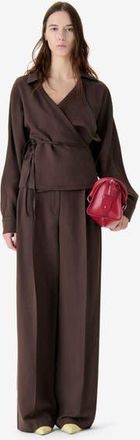 Iro Helis Pants in Dark Brown at Nordstrom, Size 34 Eu