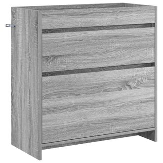 vidaXL Gabinete De Ba&ntilde;o Debajo Del Lavabo Sonoma Gris Vidaxl