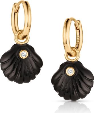 Thatch Coquille Earrings in Onyx at Nordstrom