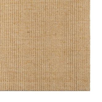 Berkfield Home Rug Natural Sisal 100x150 cm in Tan | Size: Medium