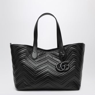 Gucci Medium black GG Marmont shopping bag