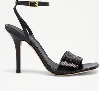 Russell & Bromley SUPERSTOW Womens Black Heeled Sandal