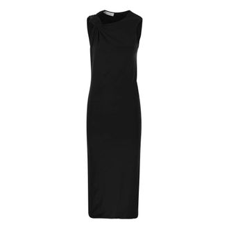 Sportmax Kleedjes, Dames, Zwart, M, Midi Kleedjes