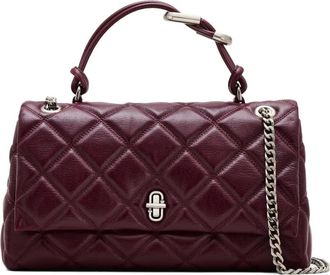 Marc Jacobs Borsa a spalla The Quilted Dual Convertible media - Viola
