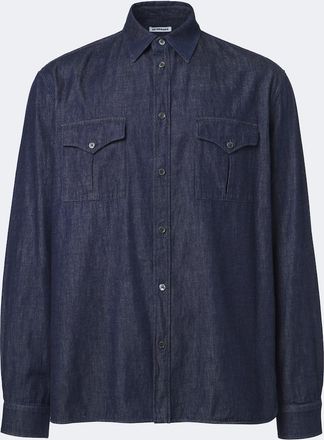 Jil Sander Camisa de chambray de algod&oacute;n