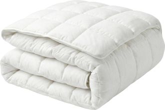 Beliani Beliani - Edred&oacute;n Blanco Mezcla De Poli&eacute;ster Tama&ntilde;o Individual 220 X 240 Cm Ropa De Cama Acolchado Dormitorio Annapurna
