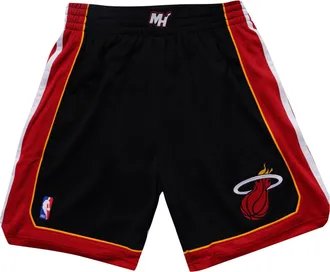 Mitchell & Ness x NBA Miami Heat Road 2012-13 Shorts Black ASHR4946-MHE12PPPBLCK