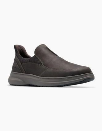 Clarks Mens Clarks Mullan Step in Dark Brown leather - Size: 10/AAA/G