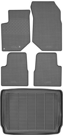 OEM Peugeot 2008 Ii Crossover (a Partir De 2020) Set - Alfombrillas De Goma Para Coche + Alfombrilla Para Maletero