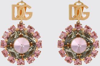 Dolce & Gabbana Orecchini DG Dolce & Gabbana in ottone con strass incastonati