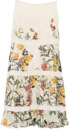 Alice & Olivia Alice + Olivia Stevie maxirok met print