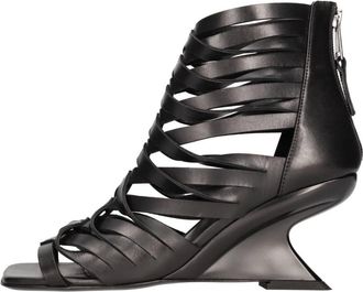 Elena Iachi Talconero Enkellaars - Dames - Laarzen met Hak - Zwart - 36 1/2 EU - Leer - Schoenen