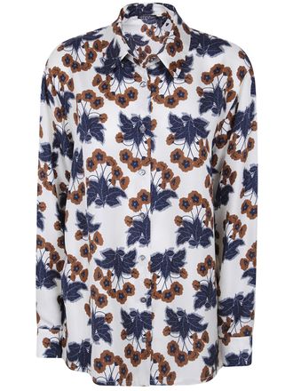 Laura Urbinati Shirt Flower Print Flower Print Oversized Shirt