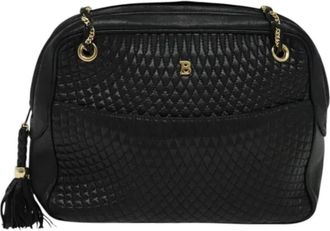 Bally Tweedehands leren schoudertassen - Dames - Vintage Schoudertas - Zwart - ONE Size - Leer - Vintage