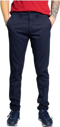 Harmont & Blaine Nauwsluitende Chino - Heren - Chinos - Blauw - XL - Katoen - Broeken